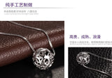 925 Silver Ball Necklace Pendant for Women