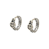 925 Silver Face Earrings Ins Cold Style Ear Clip for Female