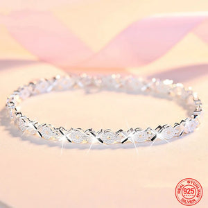 925 Silver Bracelet Chain For Women Wedding Jewelry Gift