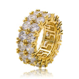 925 Silver Crystal Rings Women Girls Wedding Engagement Jewelry