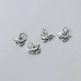 925 Silver Double Dolphins Dangle Charms for Bracelets