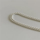 925 Silver Double Layer Beads Anklets for Women