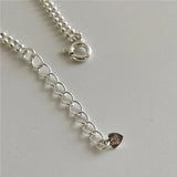 925 Silver Double Layer Beads Anklets for Women