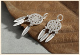 925 Silver Dream Catcher Charms 12x28mm Women Pendant