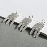 925 Silver Dream Catcher Charms 12x28mm Women Pendant