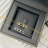 925 Silver French Jewelry Mobile Diamond Women's Bracelet