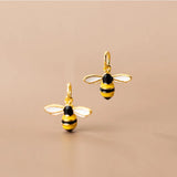 925 Sterling Silver Bee Dangle Charm Bracelets Necklace Silver Pendants