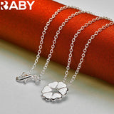 925 Silver Heart Grass Pendant Set, Wedding Party Jewelry