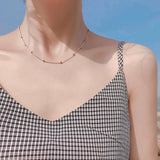 925 Silver Bohemia Bead Chain Necklace for Women