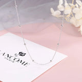 925 Silver Bohemia Bead Chain Necklace for Women