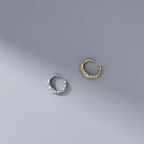 925 Silver Ear Clips Without Piercing Irregular Cuff Earrings