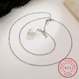 925 Silver Baroque Pearl Branch Pendant Necklace for Women
