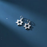925 Silver Necklace Circle Charms Hexameron Craftwork Pendant For Women