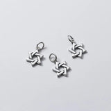 925 Silver Necklace Circle Charms Hexameron Craftwork Pendant For Women