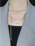 925 Silver Necklace Zircon Star Pearl Chain DIY Woman Jewelry