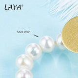 925 Silver Shell Pearl Drop Earrings Wedding Party Jewelry Gift