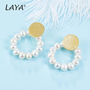 925 Silver Shell Pearl Drop Earrings Wedding Party Jewelry Gift