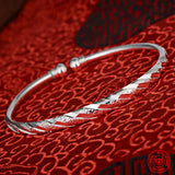 925 Silver Open Cuff Bracelet for Wedding Jewelry