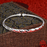 925 Silver Open Cuff Bracelet for Wedding Jewelry