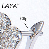 925 Silver Multi-Line High Zirconia Earrings Gift