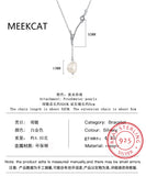 925 Silver Snake Bone Chain Baroque Pearl Necklace for Women