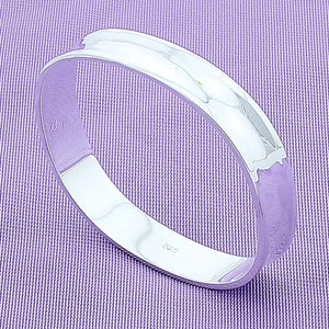 925 Sterling Silver Women Cuff Bracelet Bangles High Charm Jewelry
