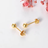 925 Silver Small Balls Stud Earrings Stackable Jewelry