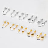 925 Silver Small Balls Stud Earrings Stackable Jewelry