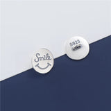 925 Silver Smile Round Button Charms 12mm Bracelets DIY Jewelry Making