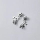 925 Silver Star&Towel Dangle Charm Set DIY Jewelry Making