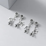 925 Silver Star&Towel Dangle Charm Set DIY Jewelry Making