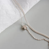925 Sterling Silver Two Layers Star Charm Anklet For Women S925 Ankle Bracelet
