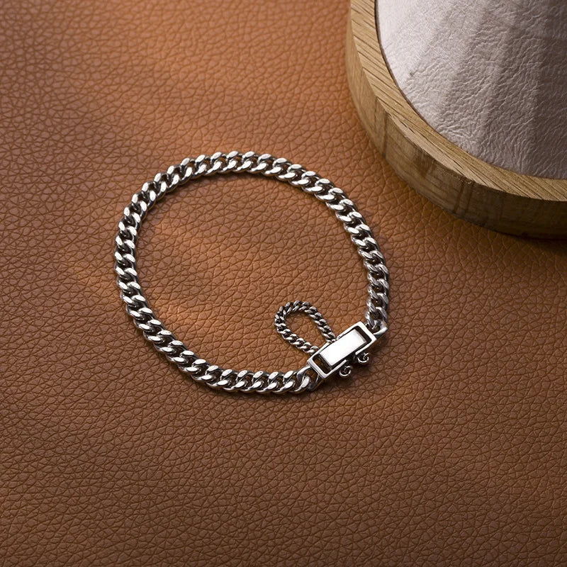 Vintage Thai Silver Bracelet for Women Men