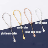925 Silver Women Adjustable Ring Chain Pretty Non-slip 6-7cm