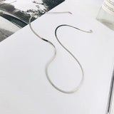 925 Silver Zircon Geometric Clavicle Necklace for Women