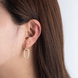 925 Sterling Silver Double Layer Earrings