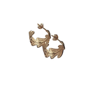925 Silver Female Wind Leaves Earrings Versatile Earrings