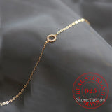 925 Silver Bracelet 14K Plate Crystal Charm Bracelet Women Jewelry Gift