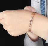 925 Silver Classic Roman Mumeral Bangle Sweet Jewelry