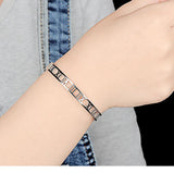 925 Silver Classic Roman Mumeral Bangle Sweet Jewelry