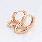 925 Silver Classic Double Circle Earrings for Women