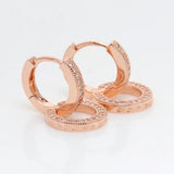 925 Silver Classic Double Circle Earrings for Women