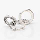 925 Silver Classic Double Circle Earrings for Women