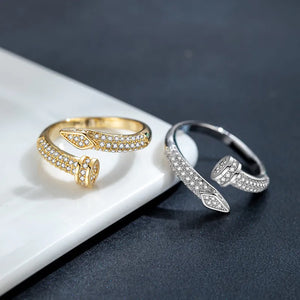 925 Silver Classic Zircon Wedding Circle Ring for Women