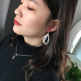 925 Sterling Silver Pearl Ring Earrings, Japanese Style
