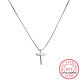 925 Silver Cross Necklace Womens