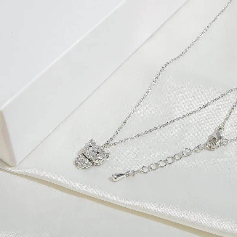 925 Silver Female Necklace Excellent Animal Pendant Necklace