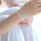 925 Silver Female Anklet Twist Braid Small Twine Anklet for Woman