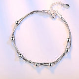 925 Silver Sweet Bracelet Star Beads Round Excellent Bracelet for Women