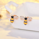 925 Silver Crystal Round Stud Earrings Zircon Stone Vintage Jewelry